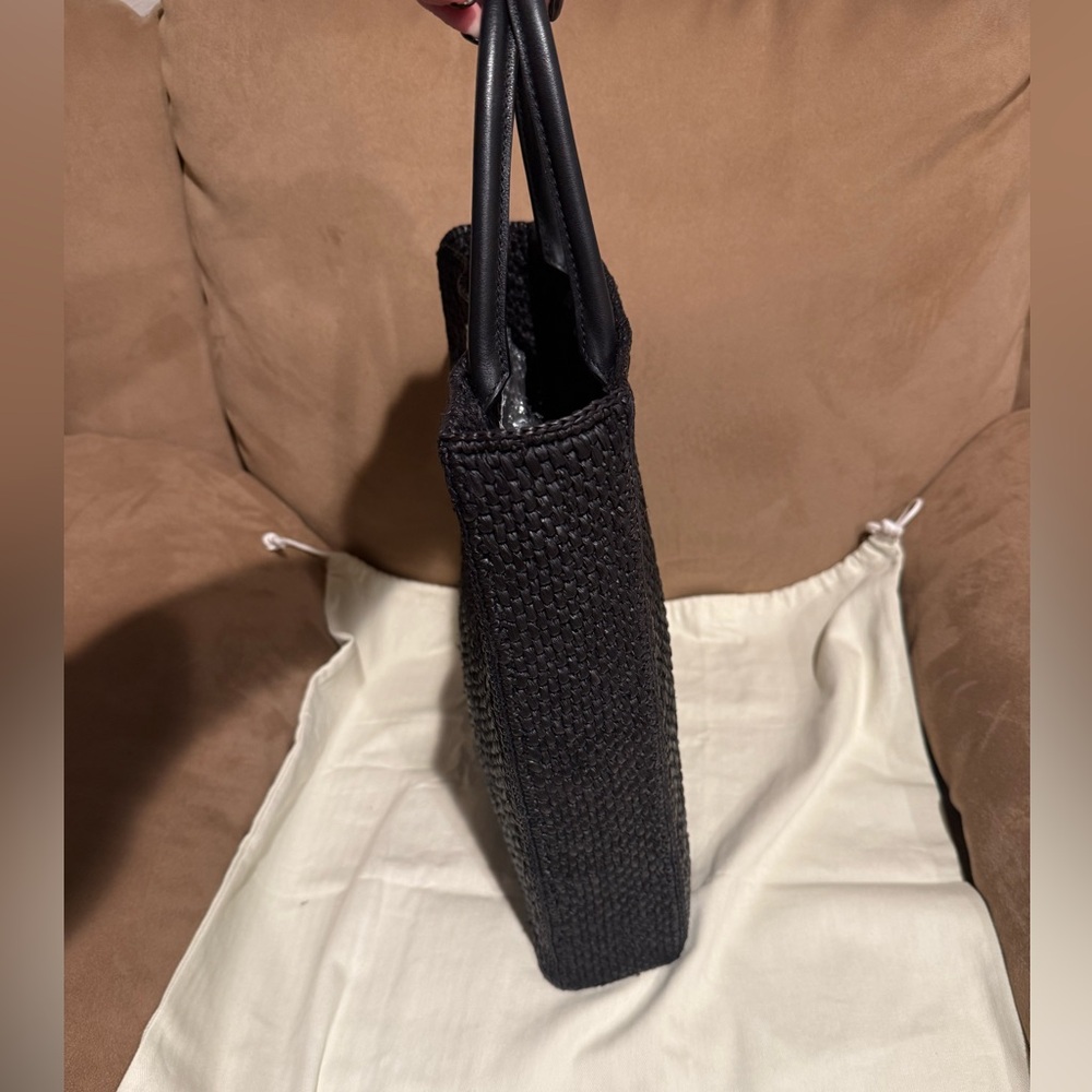Loewe Standard Tote 2-Way Raffia Black With Dustbag - Picture 5 of 7